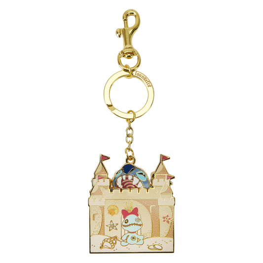 Disney Stitch Sandcastle Beach Keychain