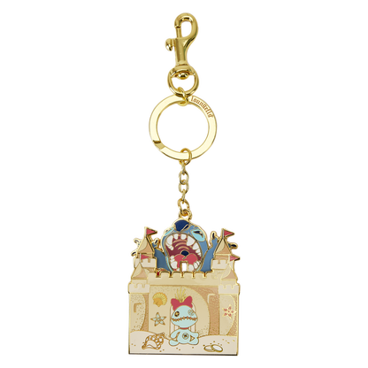 Disney Stitch Sandcastle Beach Keychain