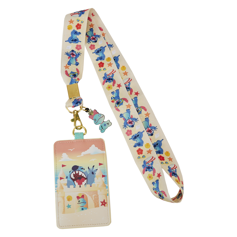 Disney Stitch Sandcastle Lanyard