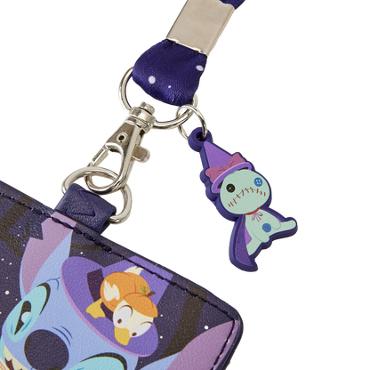 Loungefly x Disney: Stitch Spooky Stories Lanyard with Cardholder
