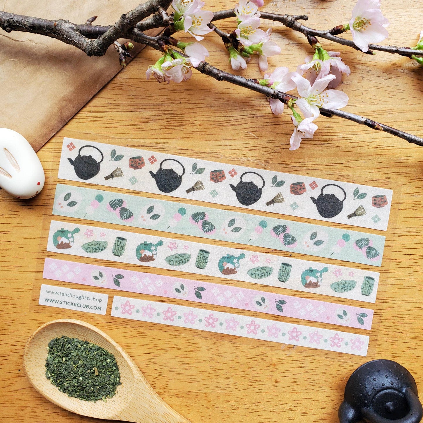 Tea Time Washi Strips Sticker Sheet