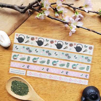 Tea Time Washi Strips Sticker Sheet
