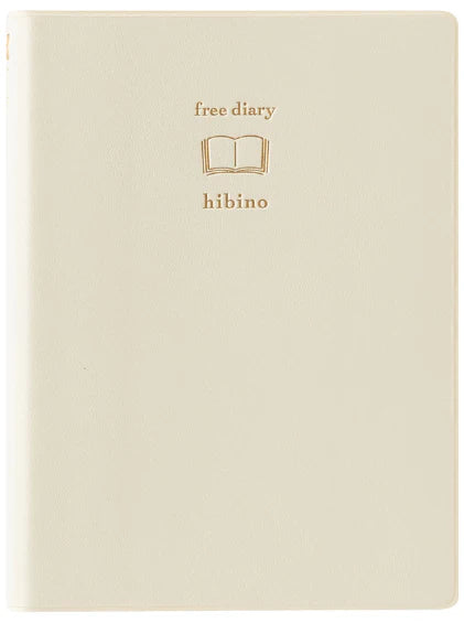 MIDORI Hibino Free Undated Diary A6 Ivory
