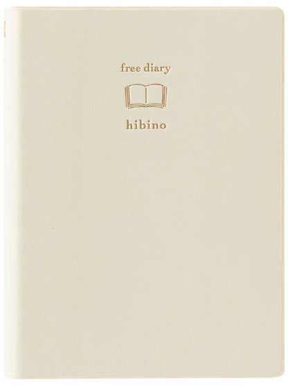 MIDORI Hibino Free Undated Diary A6 Ivory