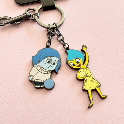 Loungefly x Pixar: Inside Out Joy & Sadness Keychain