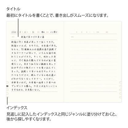 MIDORI One Day One Page Year Diary: Classic Red