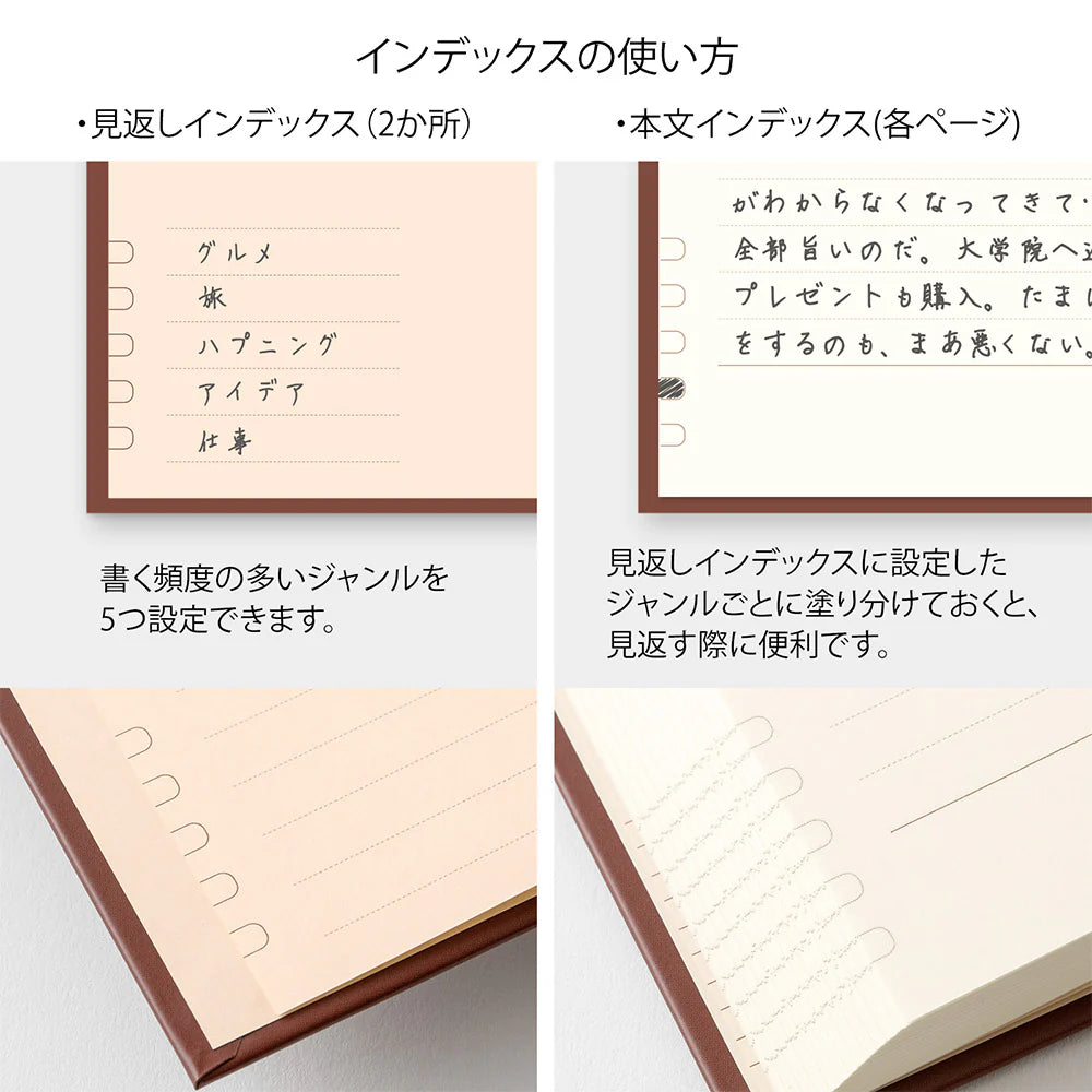 MIDORI One Day One Page Year Diary: Classic Red
