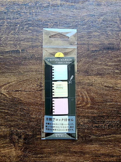MIDORI Writing Marker Sticky Notes: Memo