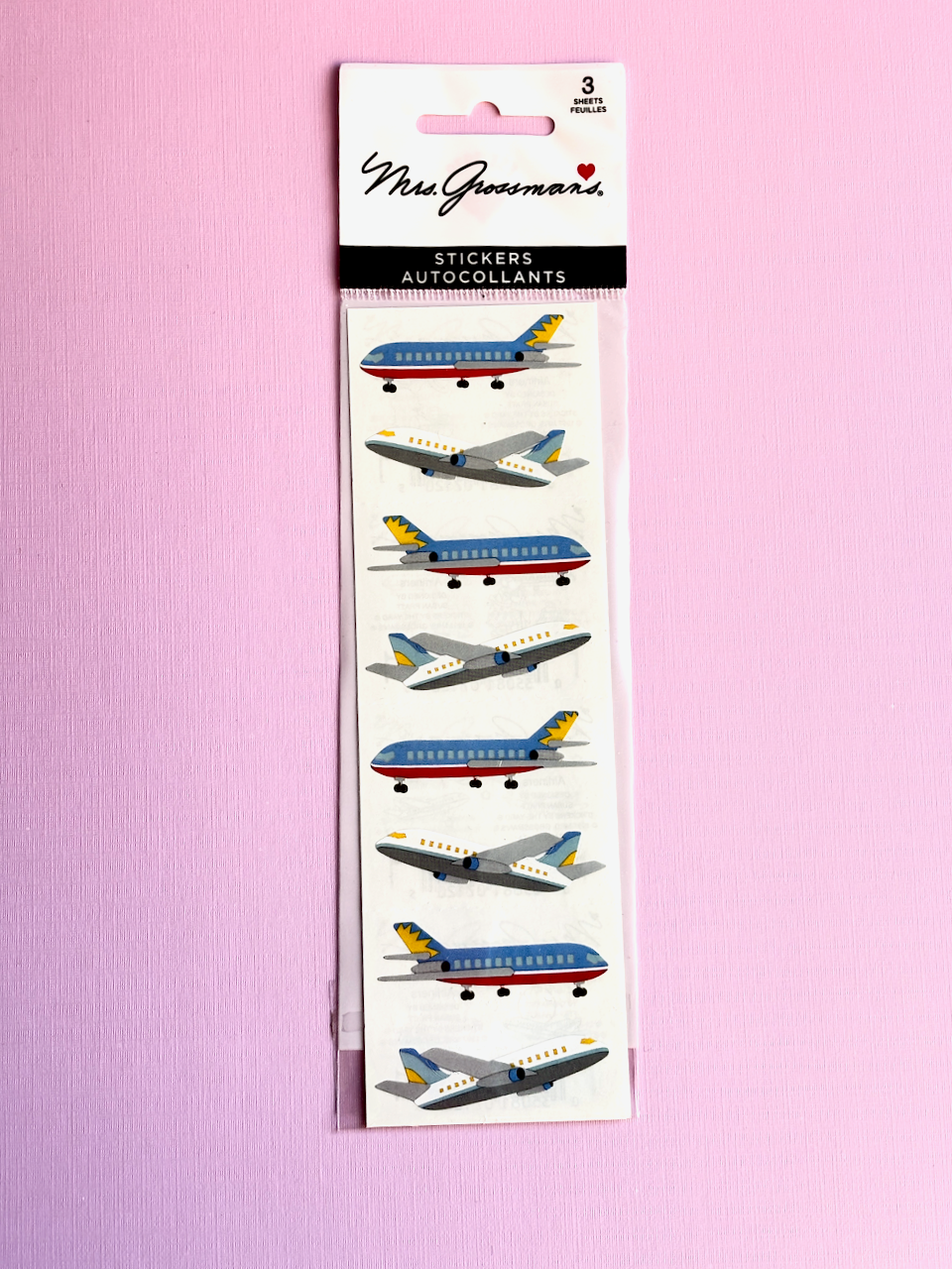 Mrs. Grossman's Stickers: Airliners
