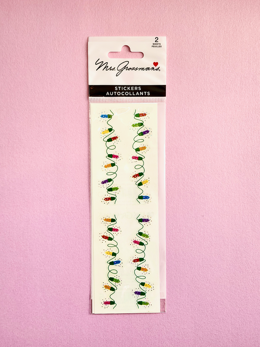 Mrs. Grossman's Stickers: Christmas Twinkle Lights