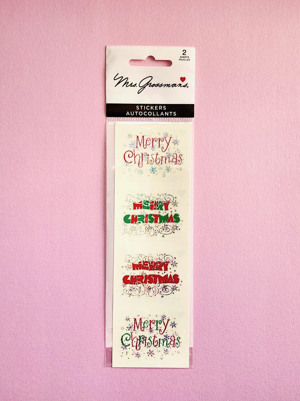 Mrs. Grossman's Stickers: Merry Christmas