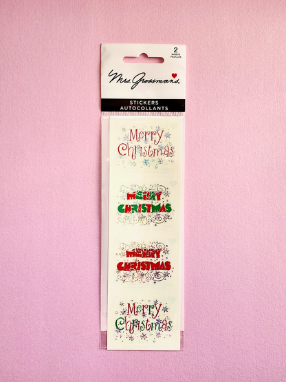 Mrs. Grossman's Stickers: Merry Christmas