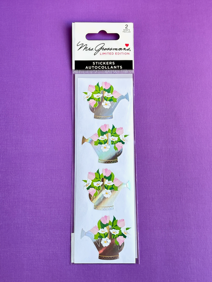 Mrs. Grossman's Stickers: Limited Edition Watering Can