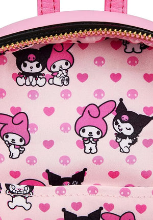 Loungefly x Sanrio: My Melody Kuromi Mini Backpack