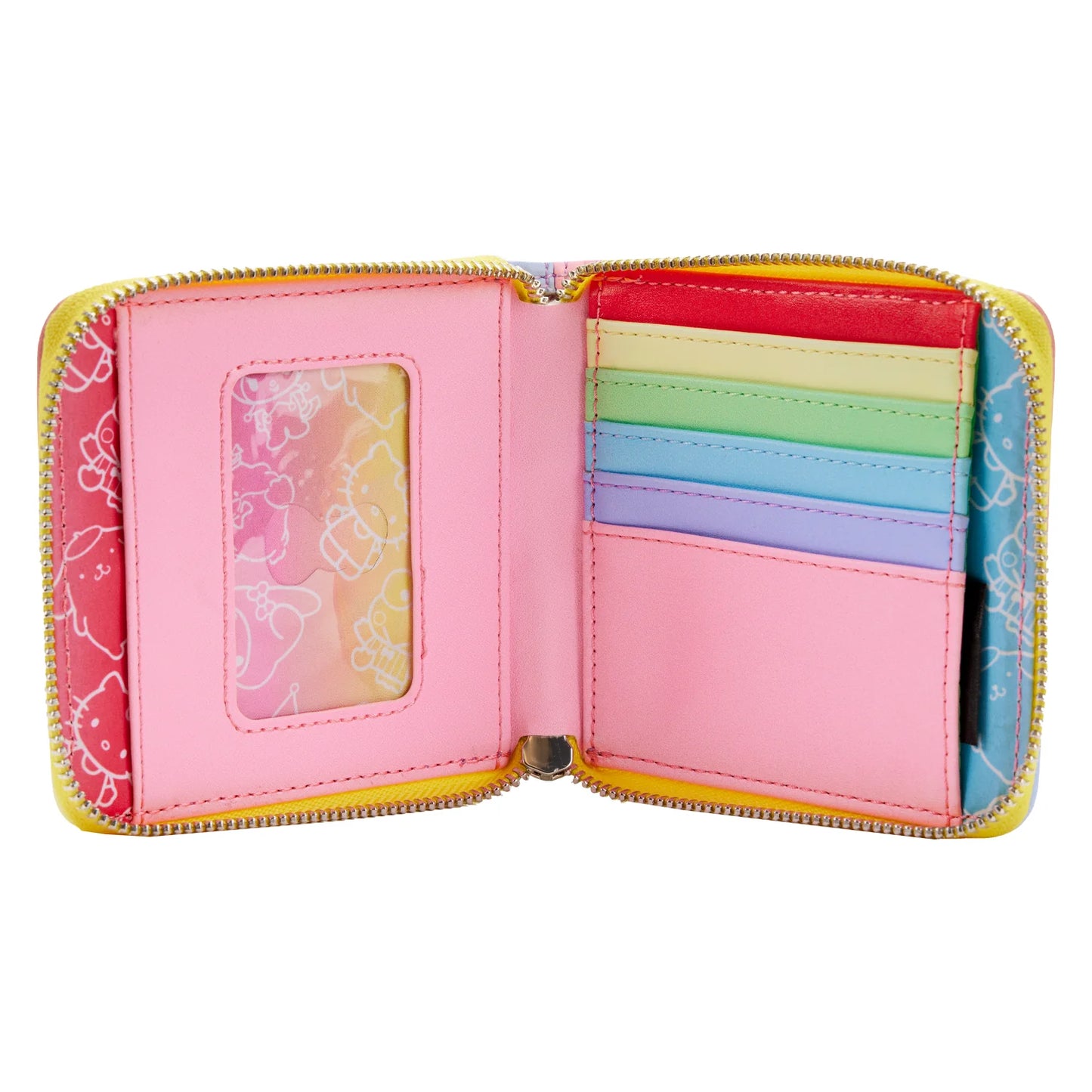Loungefly x Sanrio: Hello Kitty & Friends Color Block Zip Around Wallet