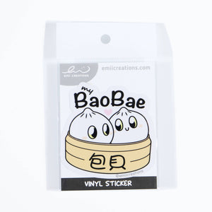 my baobae vinyl sticker product package