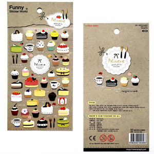 full view Funny Sticker World Patisserie (Coffee & Sweets) Stickers