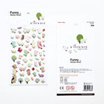 Cute Korean Stickers | Funny Sticker World: A Little Bird Puffy Stickers