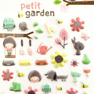 closeup Funny Sticker World Petit Garden Puffy Stickers