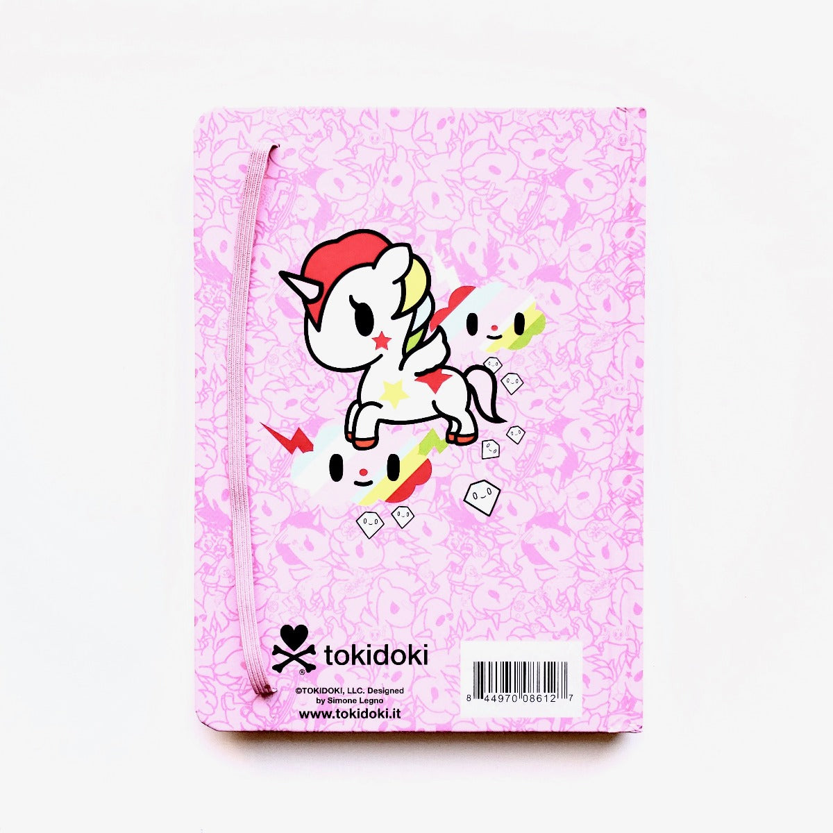 kawaii stationery tokidoki unicorno hard cover notebook back cover