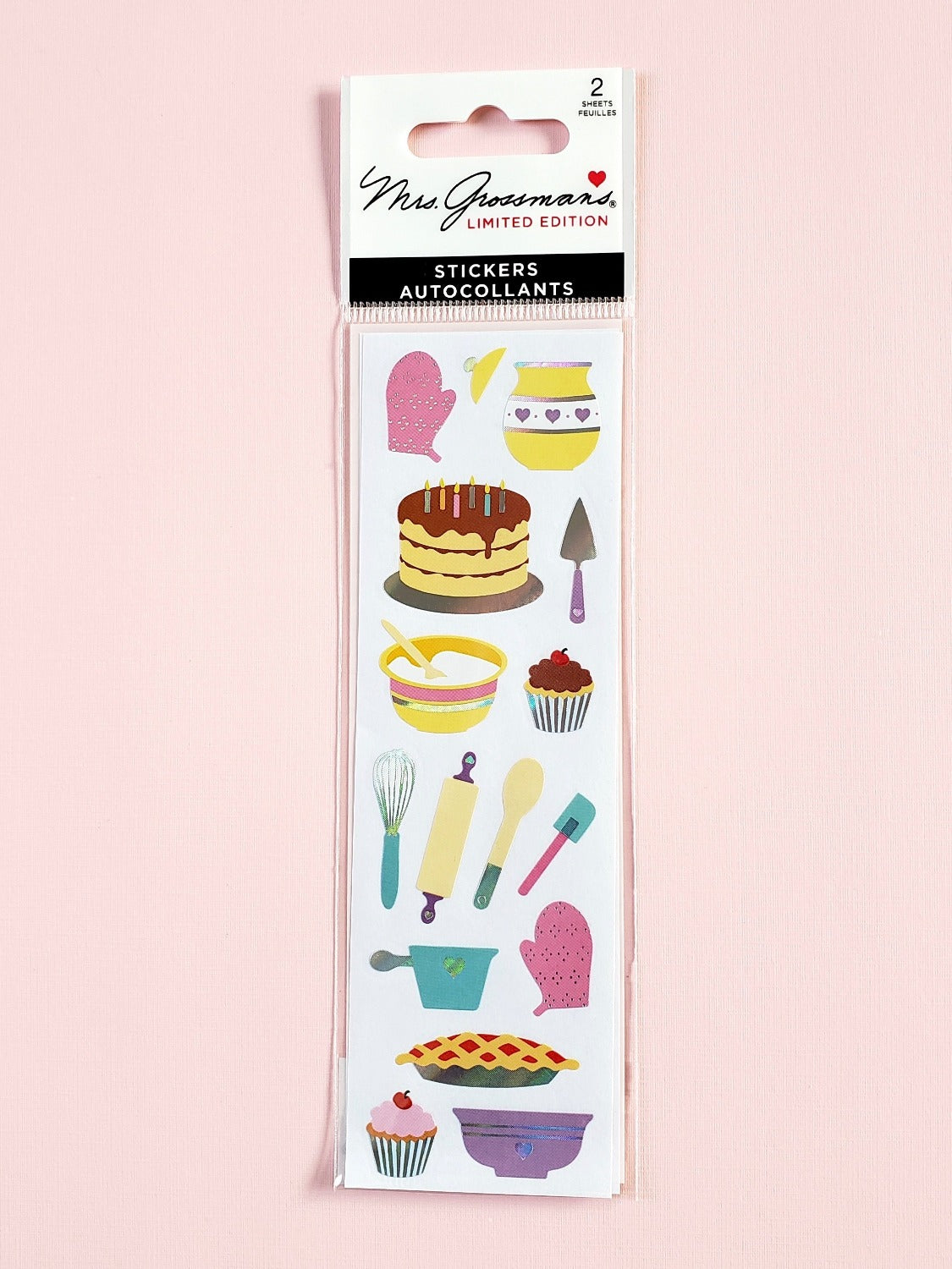 Mrs Grossman's limited edition pastry chef stickers