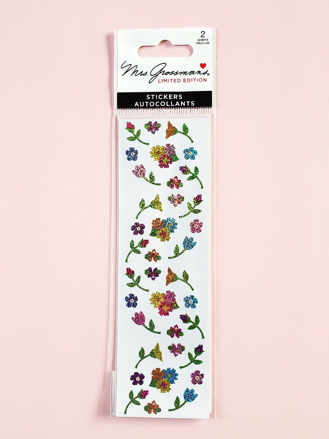 Mrs Grossman's limited edition micro flower stickers