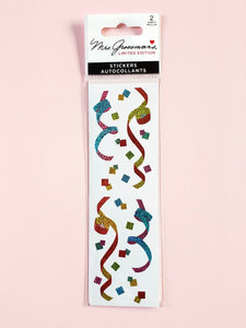 Mrs Grossman's limited colorful confetti sparkly stickers