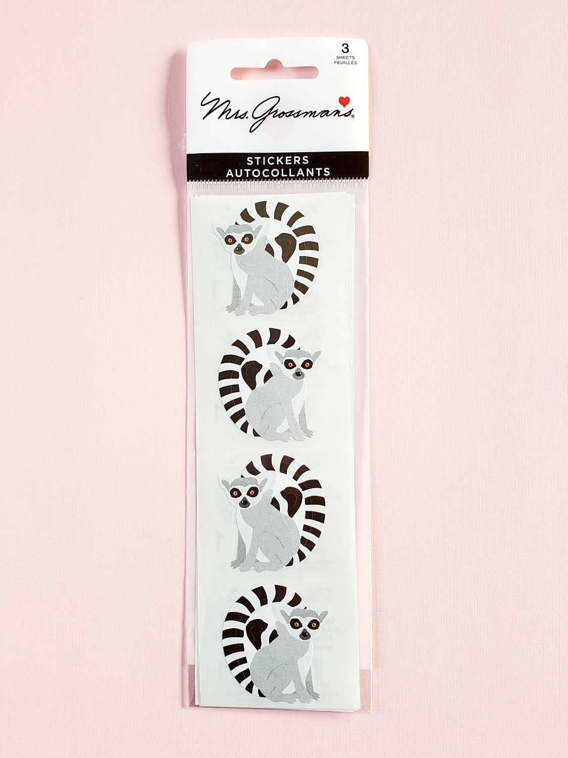 Mrs Grossman's lively lemurs stickers
