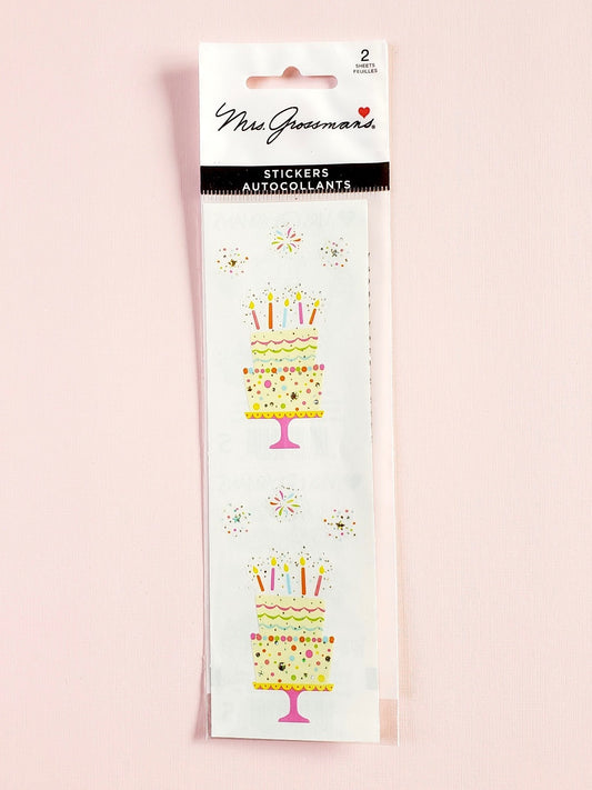 Mrs Grossman's stickers magical cake