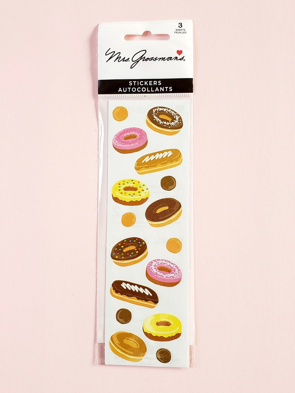 Mrs Grossman's sticker frosted donuts