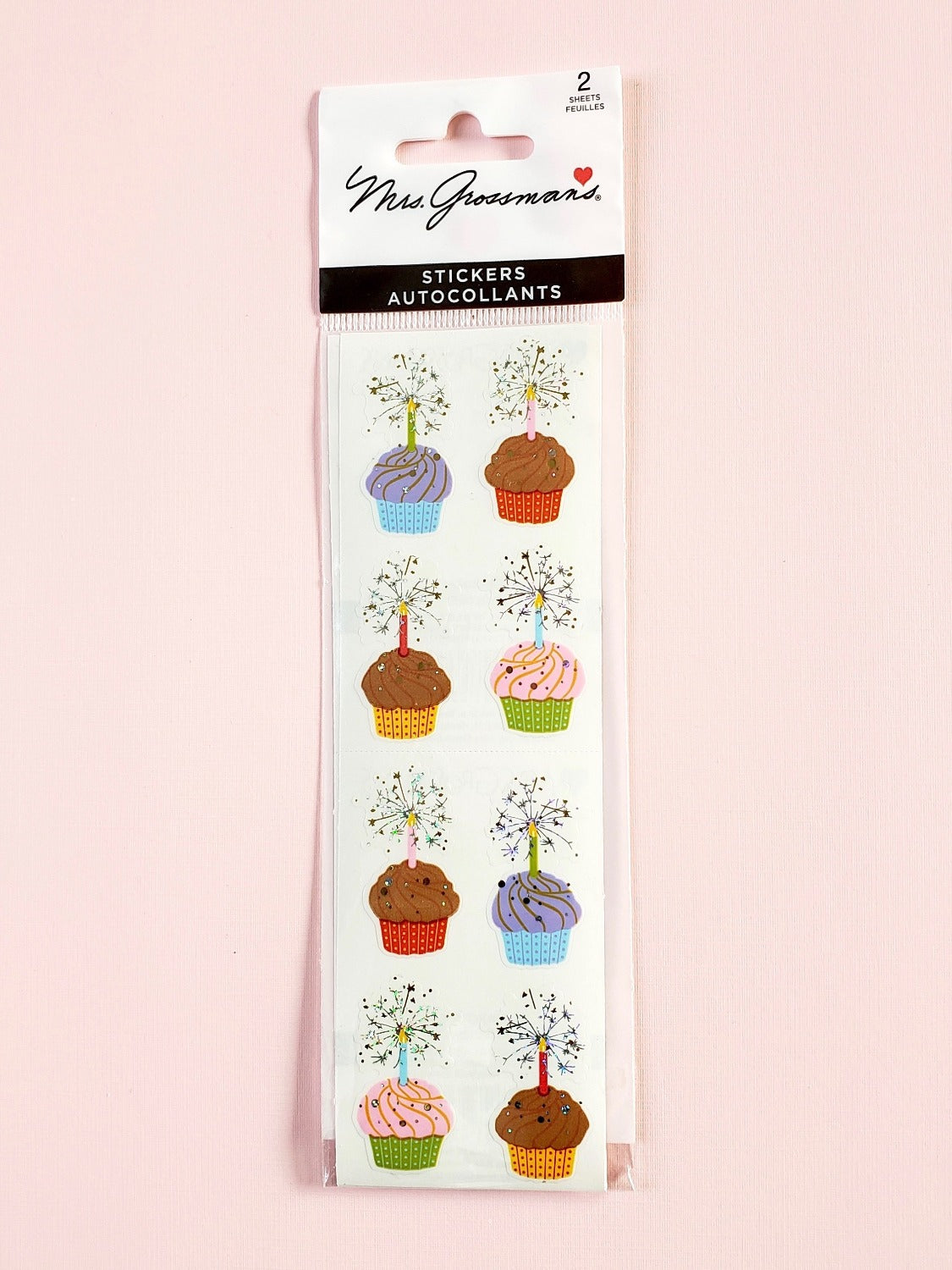 Mrs Grossman's cupcakes stickers