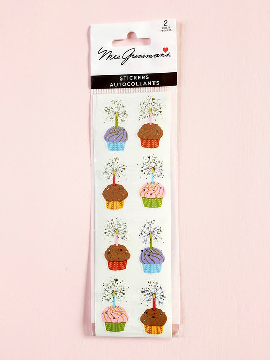 Mrs Grossman's cupcakes stickers