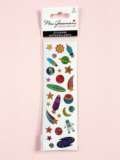 Mrs Grossman's Limited Edition Stickers Sparkly Space