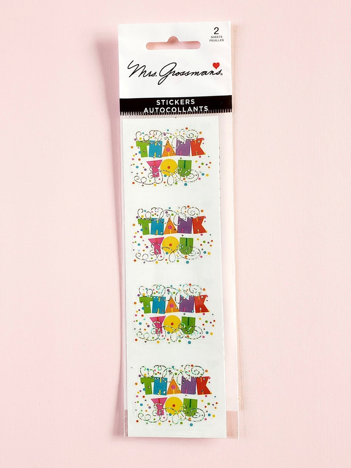 Mrs Grossman's Thank You stickers