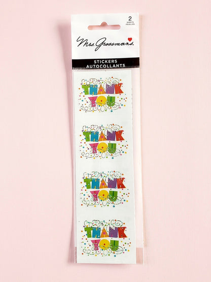 Mrs Grossman's Thank You stickers
