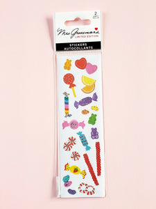 Mrs Grossman's stickers limited edition super sweets candy stickers
