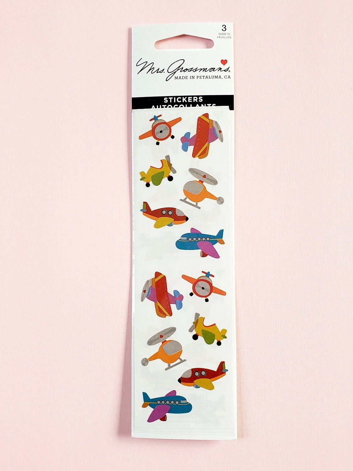 Mrs Grossman's chubby airplanes and helicopter stickers