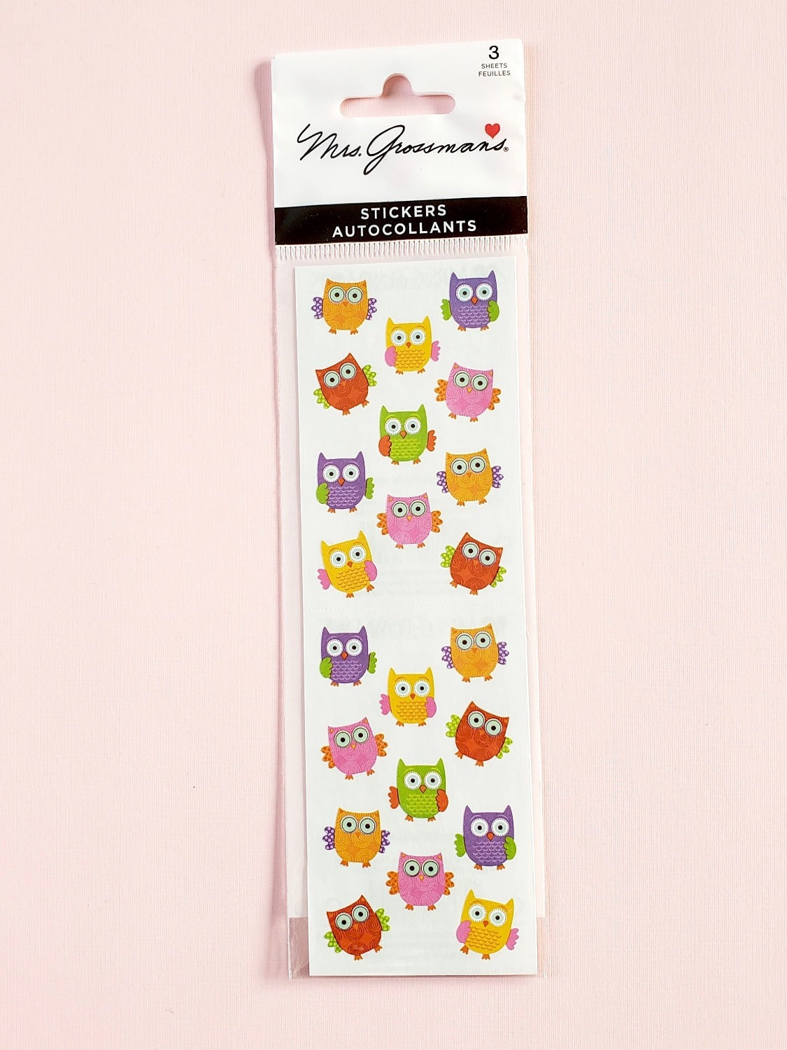 Mrs Grossman's Small Forest Owls stickers