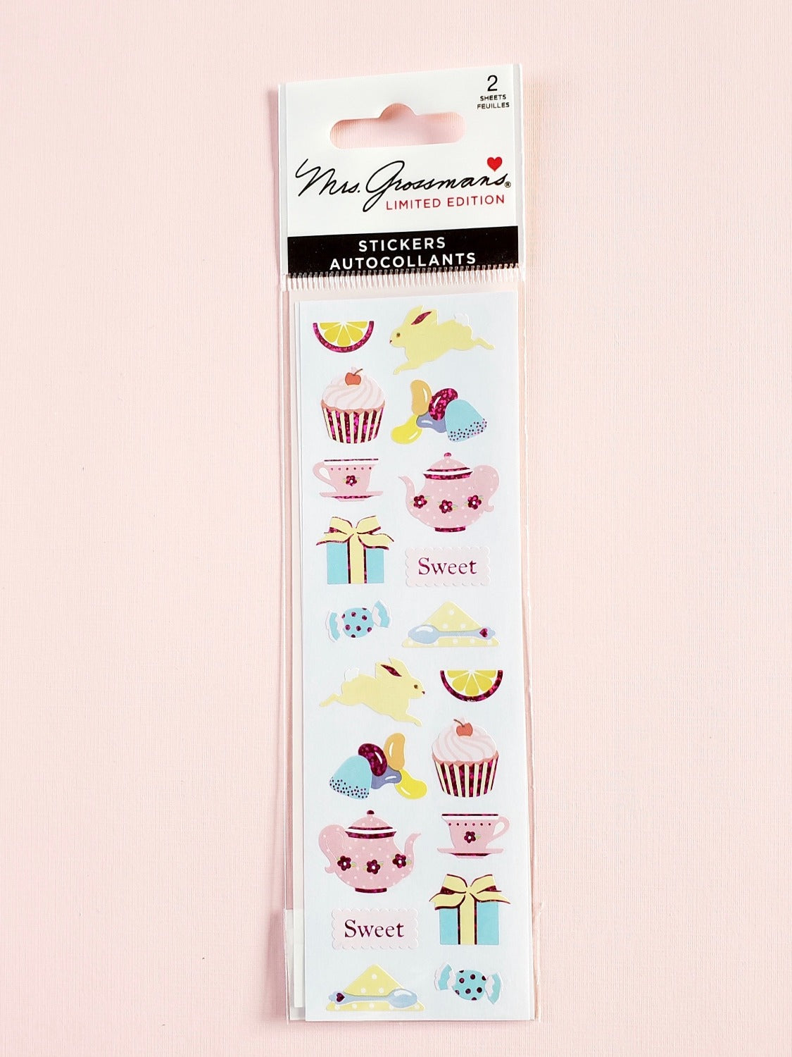 Mrs Grossman's limited edition tea time stickers