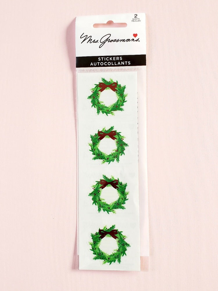 Mrs Grossman's Christmas wreaths stickers