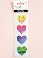 Mrs Grossman's limited edition watercolor hearts stickers