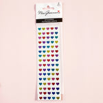 Mrs. Grossman's Stickers: Sparkly Multicolor Micro Hearts