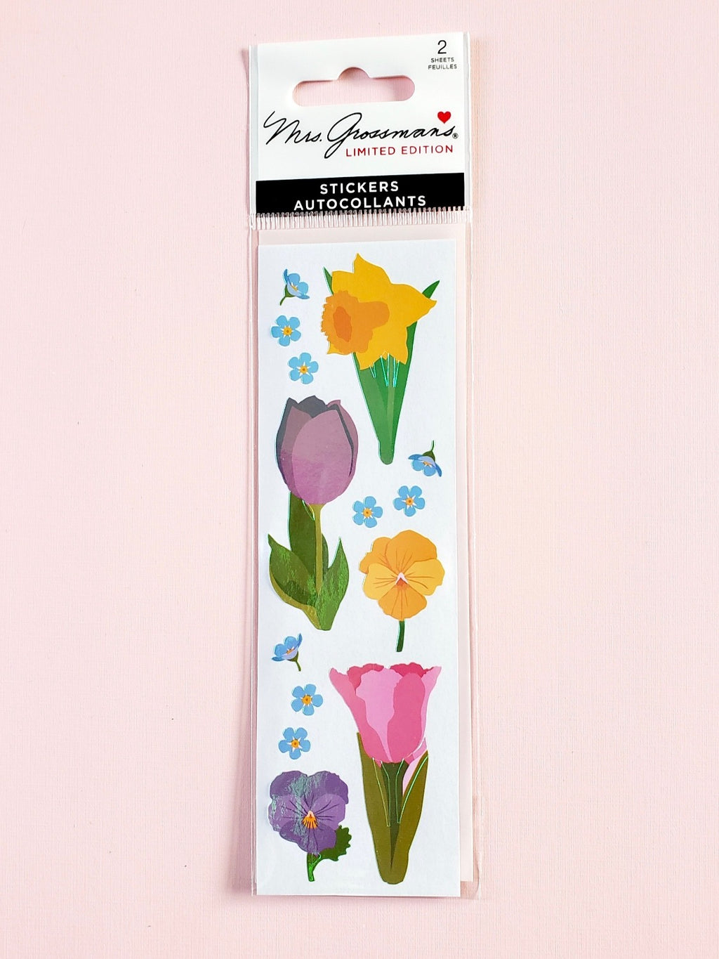 Mrs Grossman's limited edition opal spring blooms stickers