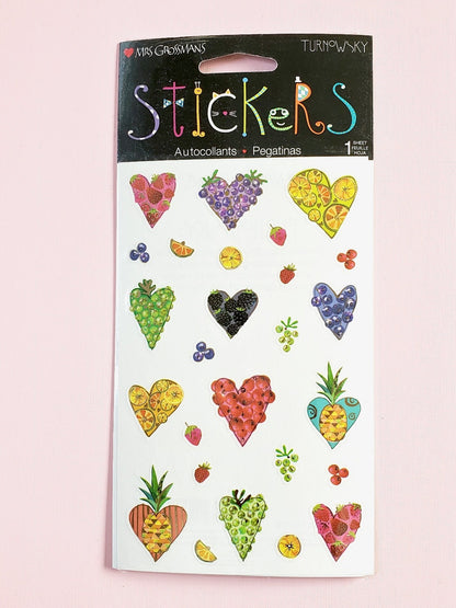 Mrs Grossman's Turnowsky Fruitful Hearts stickers