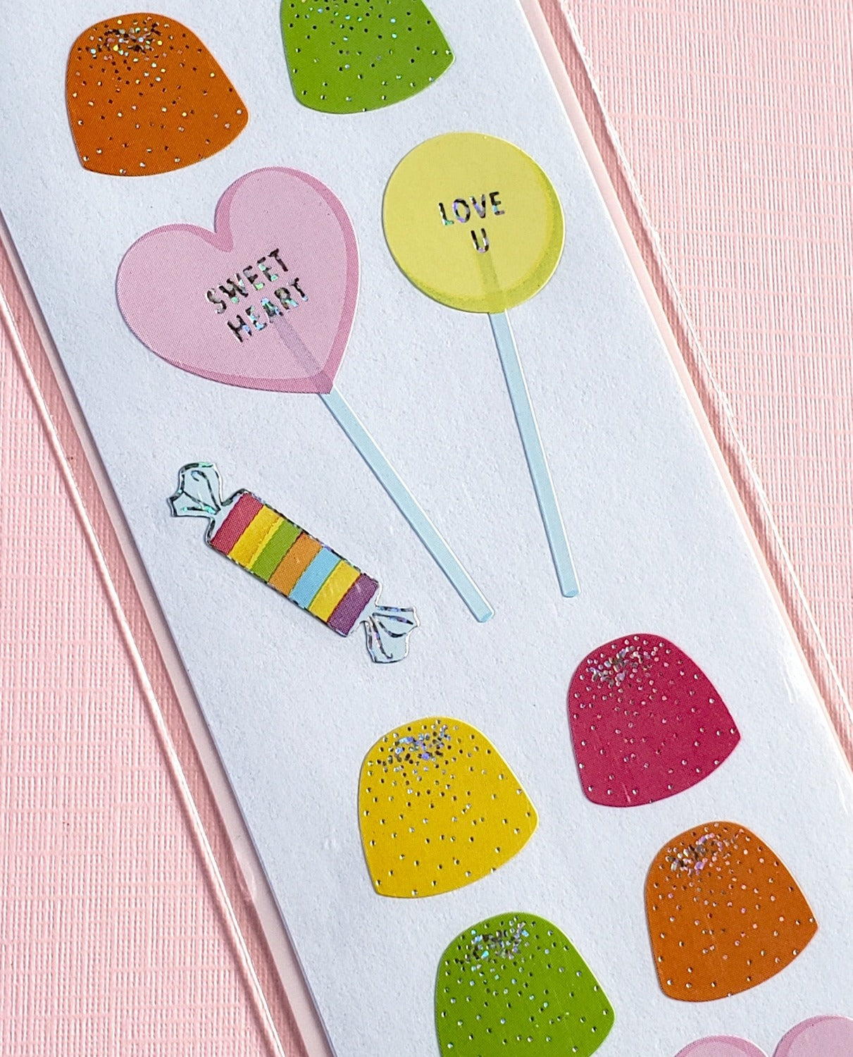 Mrs Grossman's Limited Edition Drops and Pops stickers closeup