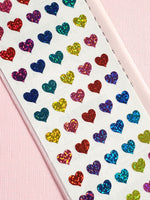 Mrs. Grossman's Stickers: Sparkly Multicolor Micro Hearts