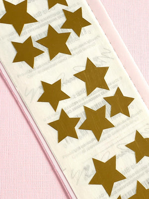 Mrs Grossman's gold stars stickers closeup