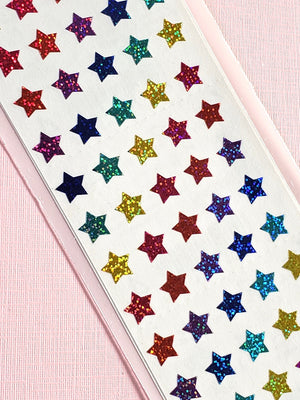 Mrs Grossman's multicolor star stickers closeup