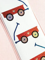 Mrs Grossman's sparkly classic wagon stickers closeup
