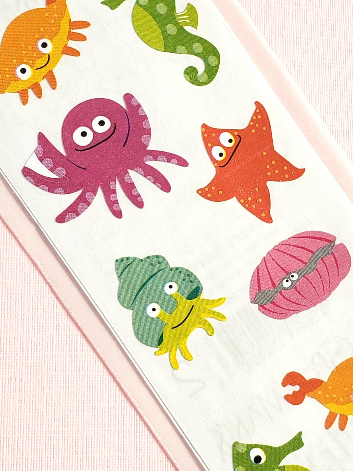 Mrs Grossman's chubby sea life stickers closeup